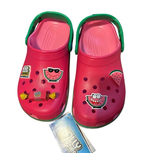 crocs x jolly rancher watermelon W7/M5 36/37 classic clog unisex gidget candy - Picture 3 of 7